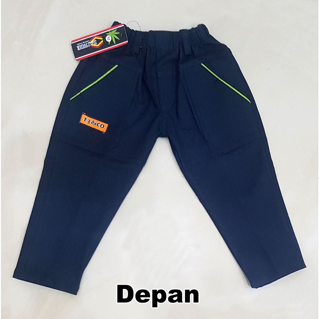 Celana Panjang Anak (S) Bahan Katun Tebal Jahitan Rapi