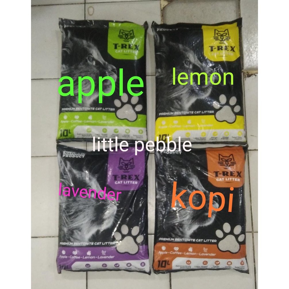 Pasir Kucing Gumpal Wangi 10 Liter Trex Premium - Cat Sand  t-rex 10ltr