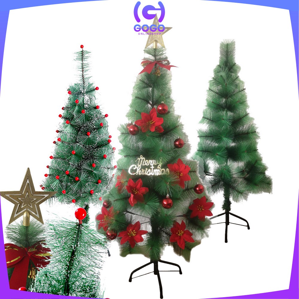 GOGO-C209 Pohon Natal 150CM 5F / Christmas Tree Jarum / Dekorasi Rumah Hiasan Natal Pohon Cemara / Ornamen Tanaman Hias / Artificial Plant Pine Tree