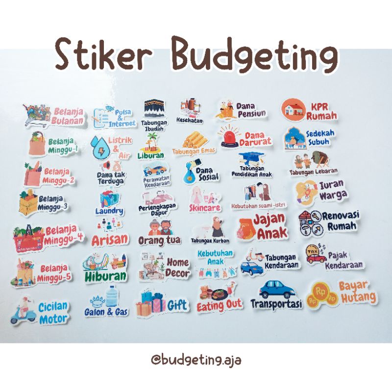 

(SIZE KECIL) STIKER BUDGETING LUCU VOL.1