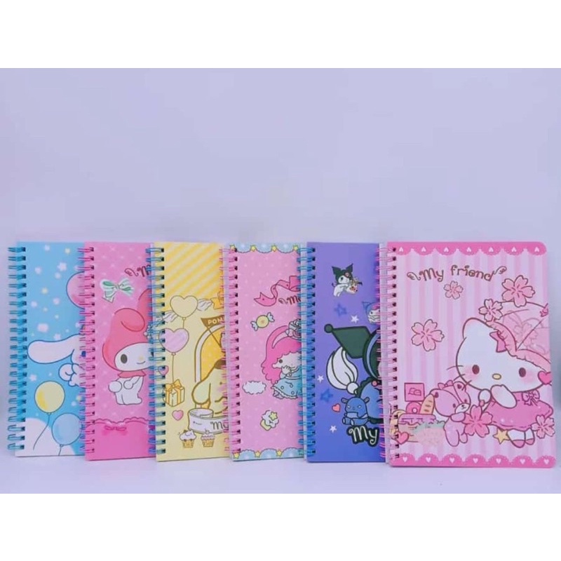 

Buku Note Books A5 Premium HK KUROMI CINNAMONROLL MELODY POMPOMPURIN LITTLE TWIN STAR