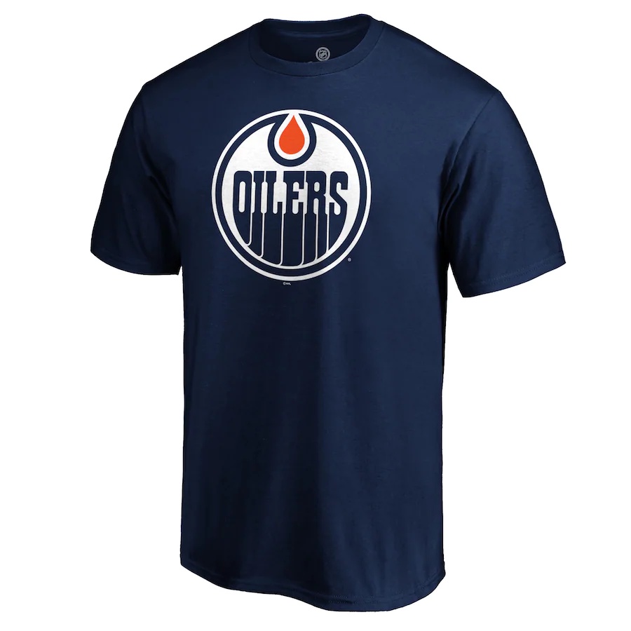 T-Shirt Kaos Hockey NHL Edmonton Oilers Branded Logo