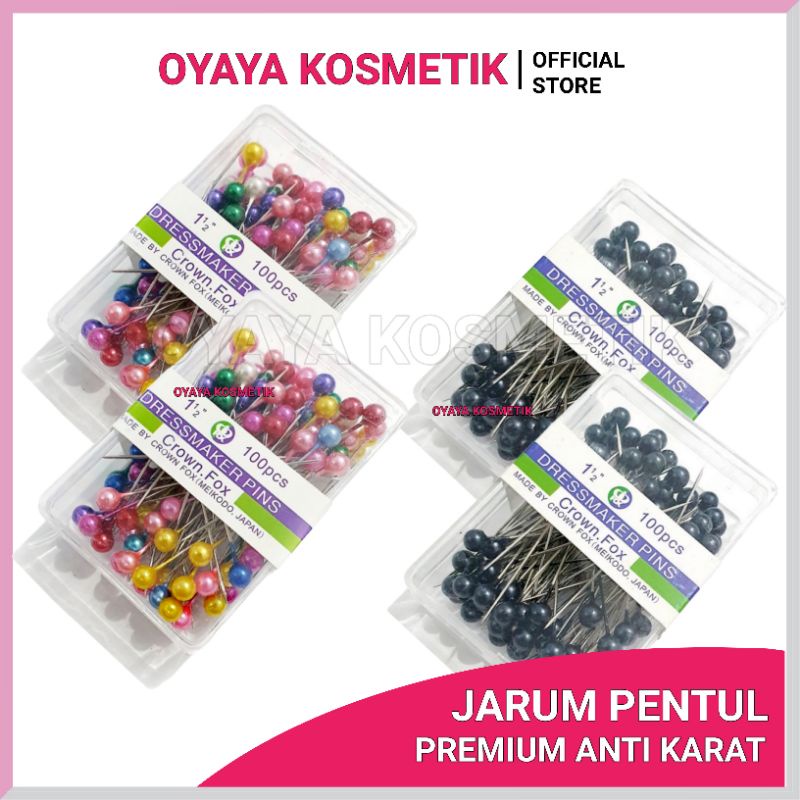 Jarum Pentul Mika Mika Jarum Pentul Besar Anti Karat Pin Hijab Jilbab Premium Stailens Steel Pins Dressmarker Bulat Berkualitas OYAYA KOSMETIK PEKANBARU grosir ecer