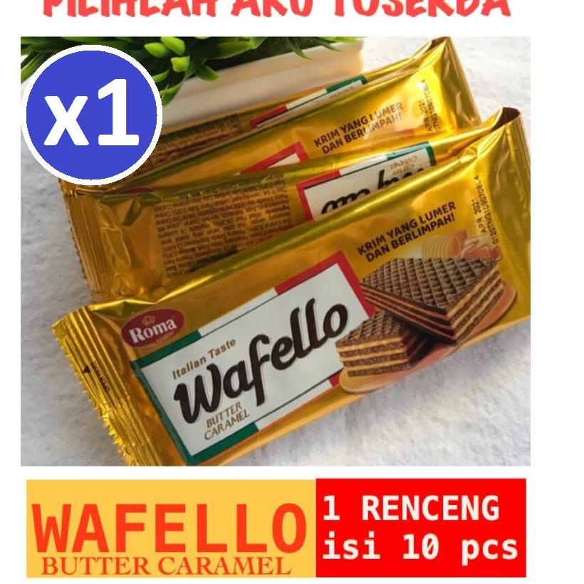 

Harga Bagus--Roma Wafello Butter Caramel 17 gr - (HARGA 1 RENCENG isi 10 pcs)