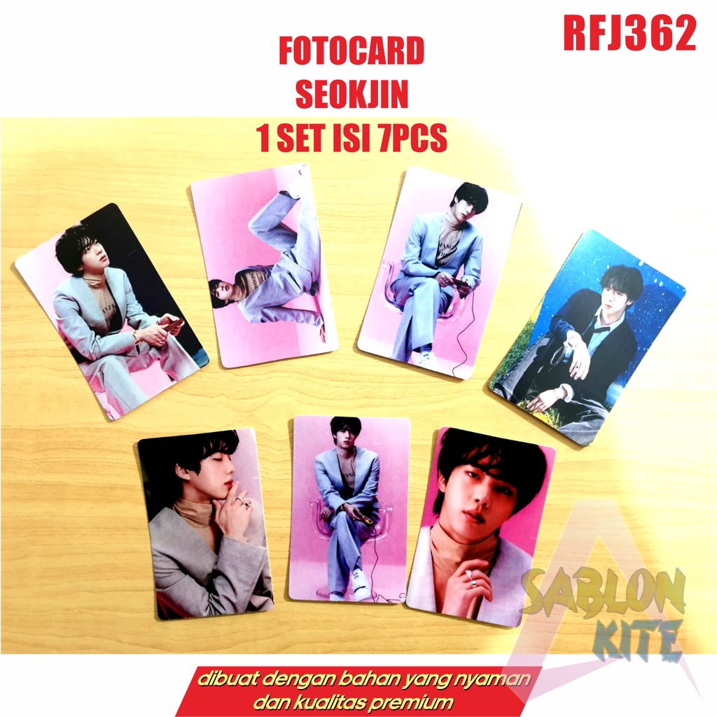 MURAH!!! FOTOCARD SEOKJIN 1 SET ISI 7PCS RFJ362