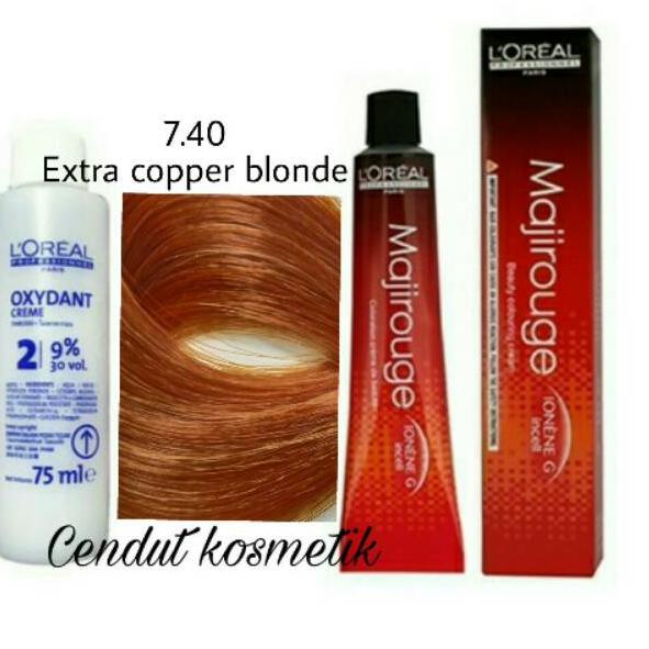 11.11 sale Loreal majirouge 7.40 Extra copper blonde , pewarna rambut buruan