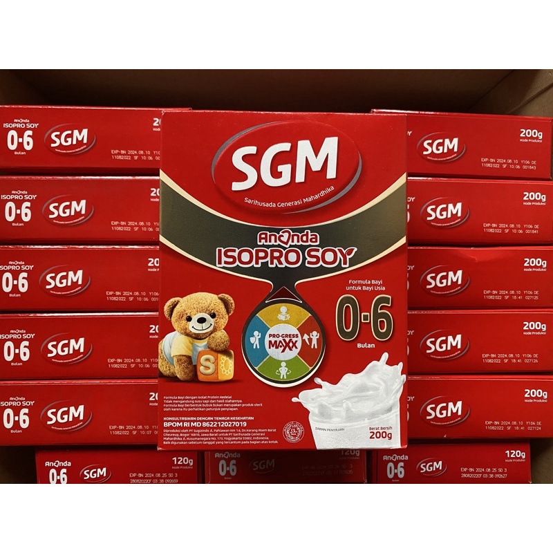 Susu SGM Soya/ Isopro 0-6 Bulan 200gr