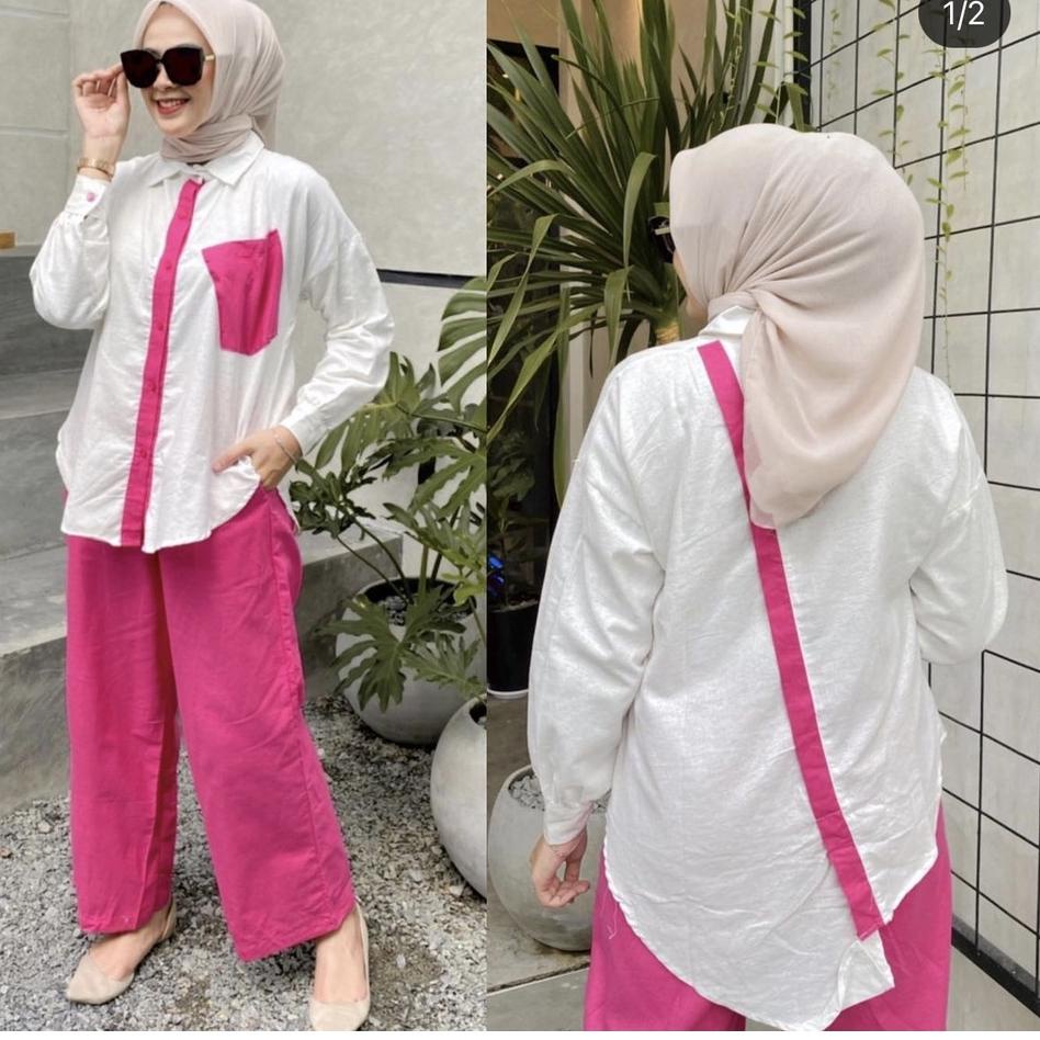 SWZ.18Oc22ғ ‑ WINA SET SETELAN WANITA ONESET DAILY SET FASHION WANITA