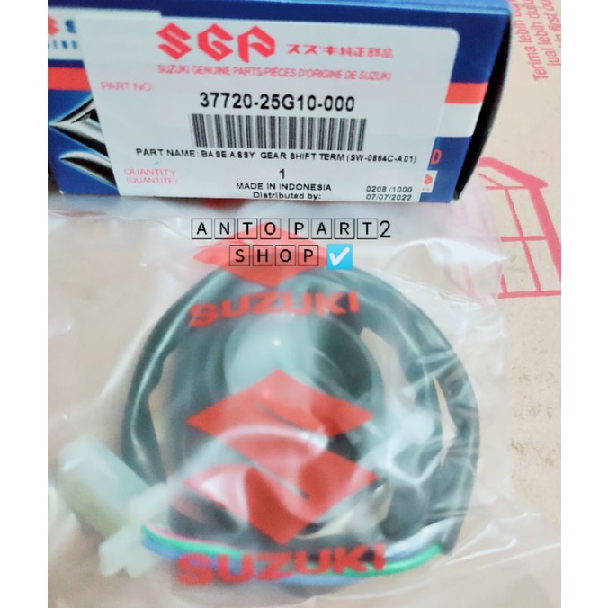 SWIT / SWITCH NETRAL SUZUKI SATRIA FU 150 ASLI SGP 37720-25G10-000 BASE ASSY GEAR SHIFT TERM ( SW-08