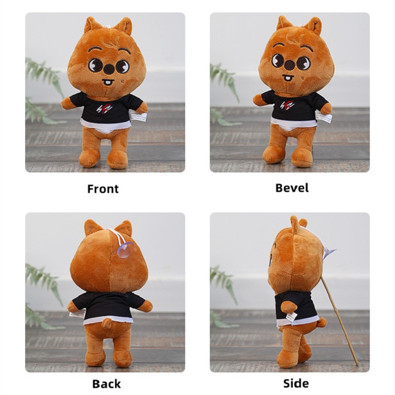 Mainan Boneka Stuffed Plush Kartun Skzoo Leebit Serigala Chan 15CM Untuk Fans