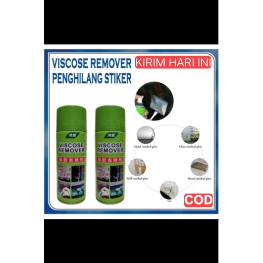 REMOVER STICKER Motor Mobil VISCOSE 450 ML / SPRAY PENGHAPUS BEKAS CAT PENGHILANG NODA LEM BEKAS STIKER 450ml