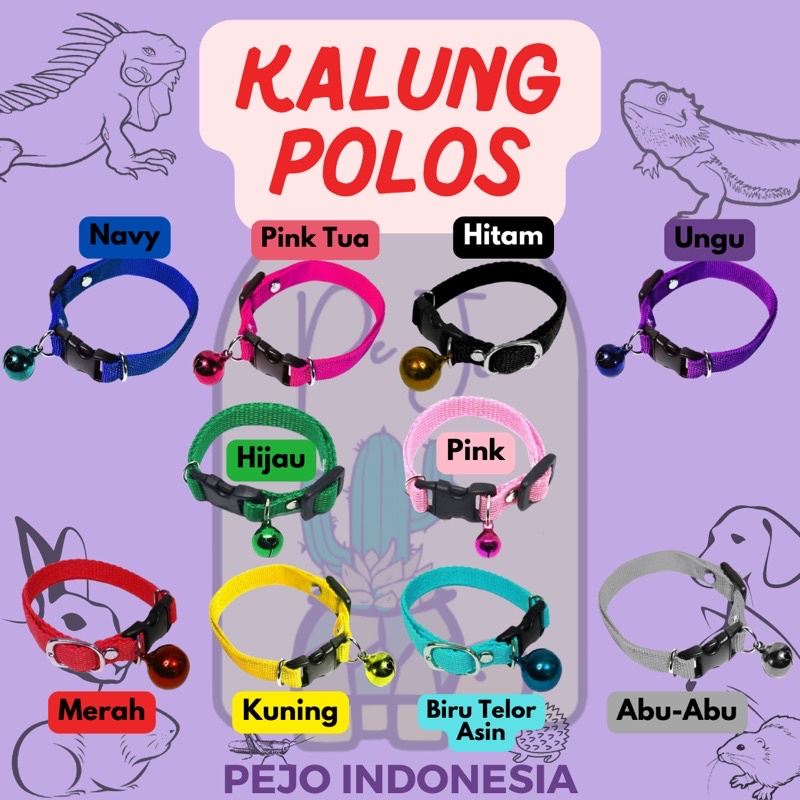 Kalung Kucing Anjing Banyak Motif dan Warna