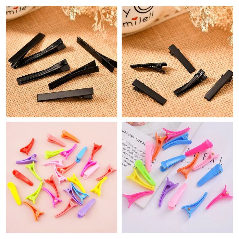 10pcs Jepit Buaya - jepit rambut - jepit buaya Warna - jepit buaya plastik