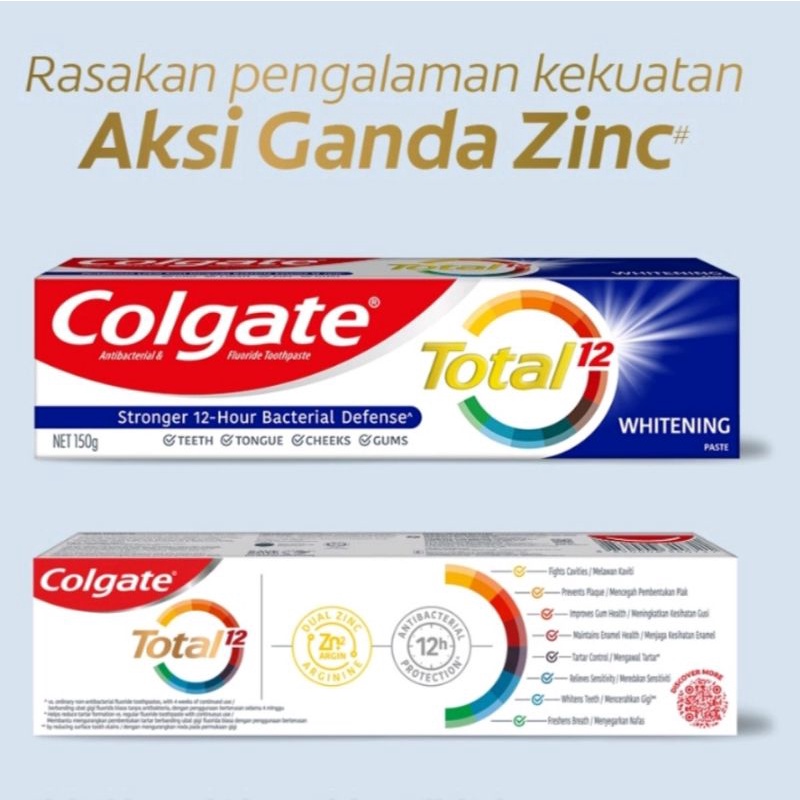 Pasta Gigi Odol COLGATE TOTAL WHITENING Toothpaste 150gr