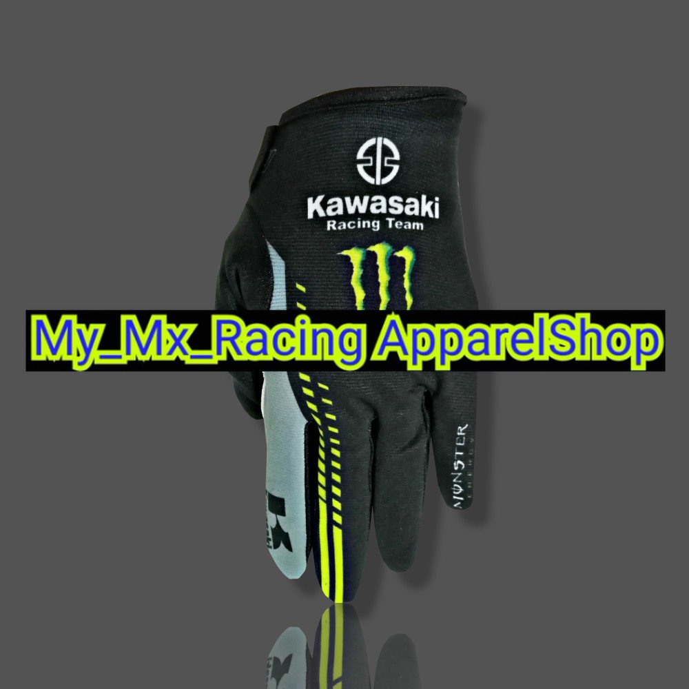 BISA COD Sarung Tangan Trail - Sarung Tangan Motocross MX - Sarung Tangan Kawasaki - 104