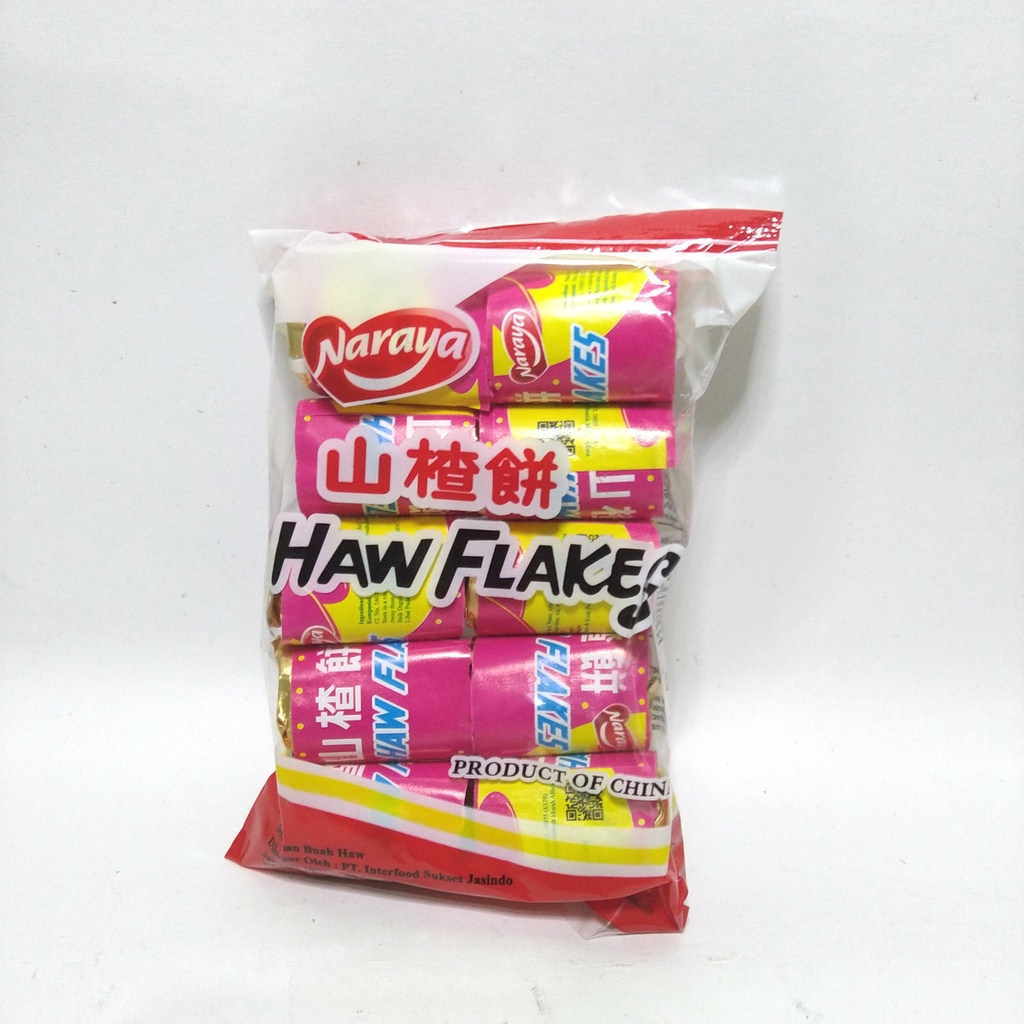 

Naraya Haw Flakes Manisan Buah Haw 90 Gr/10 pcs