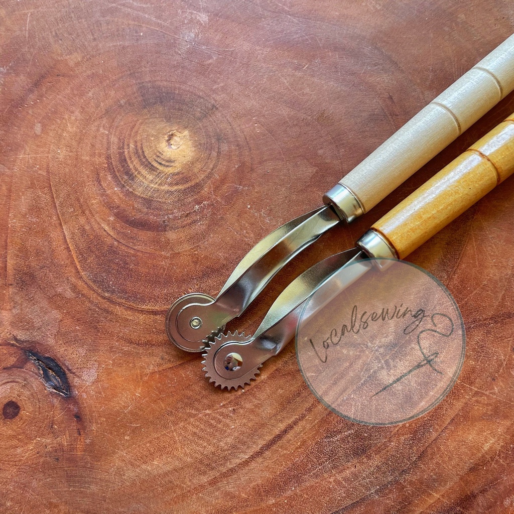 Tracing Wheel/ Rader Jahit/ Rader Jahit Kayu Gundul & Rader Jahit Kayu Bergerigi/ Rader Jahit Alat P