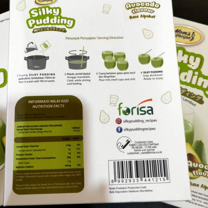 

Rekomendasi--FORISA SILKY PUDING PUDDING AVOCADO ALPUKAT 155 GR - 1 PC