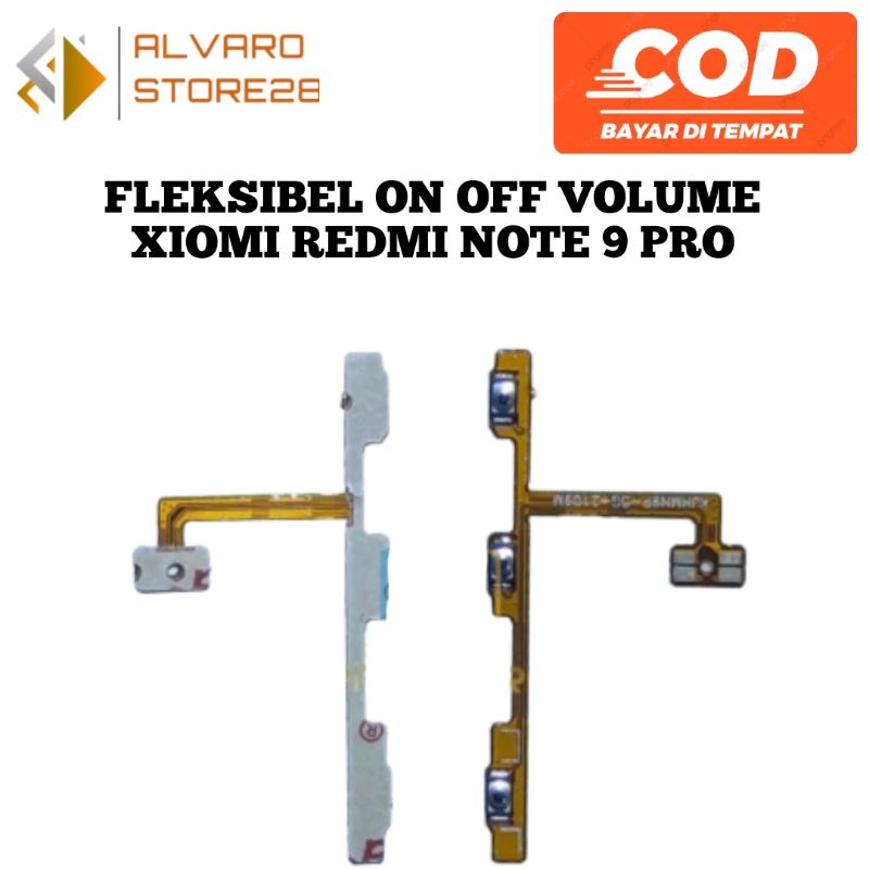 Flexible On Off Volume Xiaomi Redmi Note 9 Pro 5G