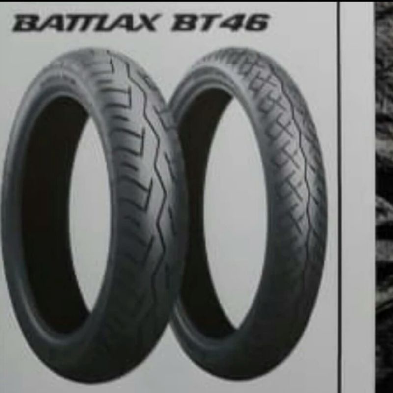 BAN LUAR BRIDGESTONE BATTLAX BT 46 UKURAN 120/80-17 TUBELESS BATTLAX