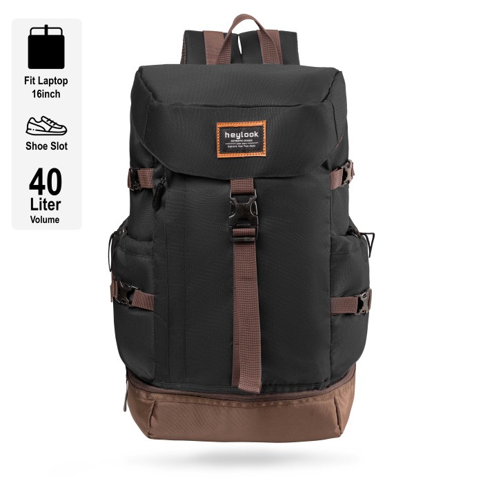 HEYLOOK Project - Tas Ransel Gunung HAMERU Backpack Carrier Hiking Camping Outdoor 40L Tas Travelling Tas Travel Tas Backpacker Tas Mudik Tas Pulkam Tas Pulang Kampungg