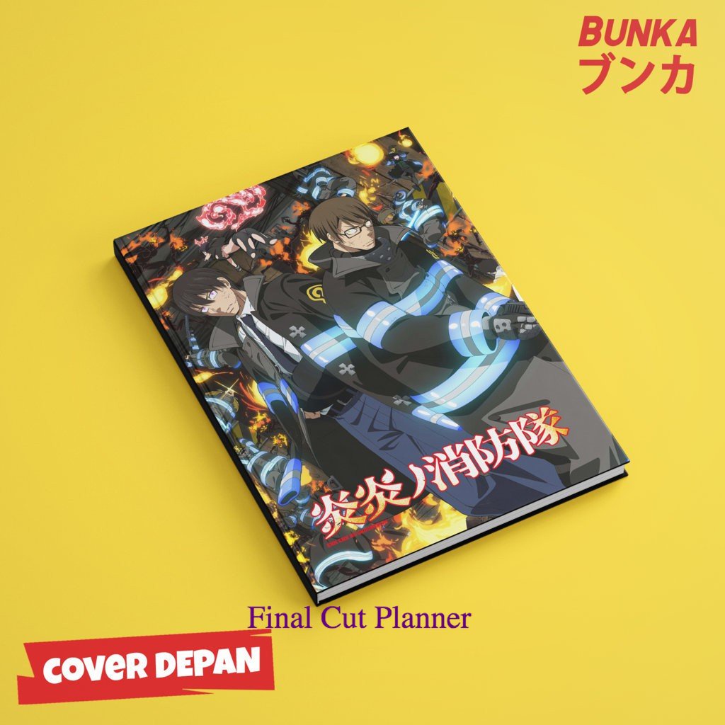 

Notebook Anime Fire Force Duo Hardcover A5 Buku Tulis Catatan Notes Agenda Planner Jurnal .