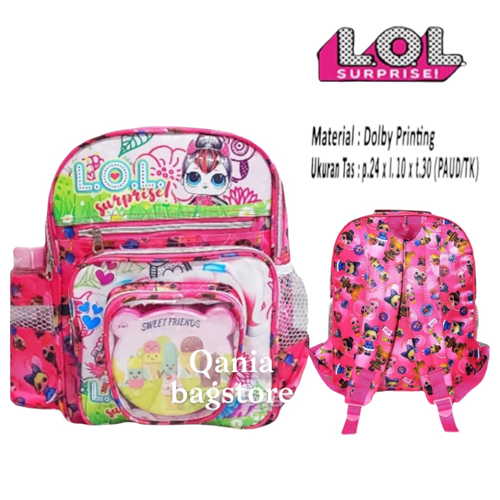 Tas Ransal Anak Perempuan sekolah PAUD/TK Karakter FROZEN -UNICORN -PONY- LOL- BTS 21 BOTOLTas Ranse