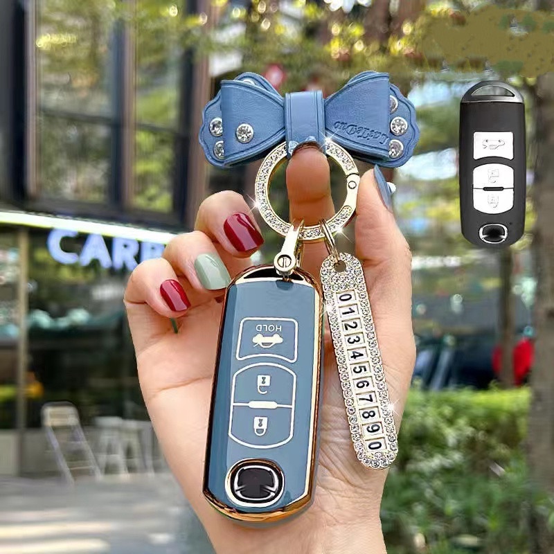 Casing Kunci remote Mobil keyless Untuk mazda 2 mazda 3 mazda 6 cx3 cx5 cx9
