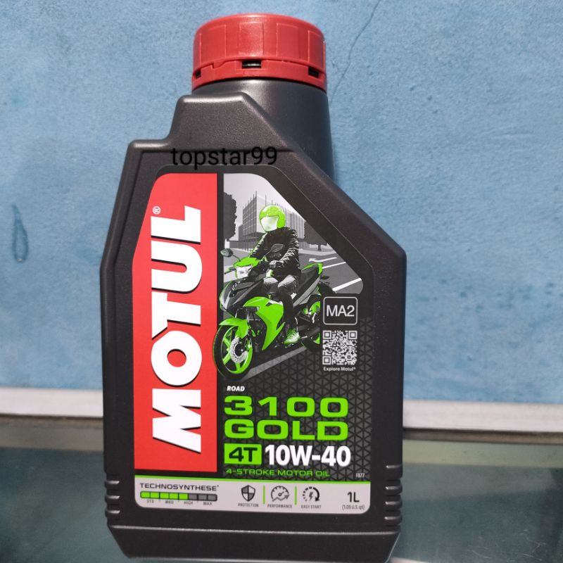 Oli MOTUL GOLD 3100 10W-40 1Liter Oli Mesin Motor Sport ORIGINAL