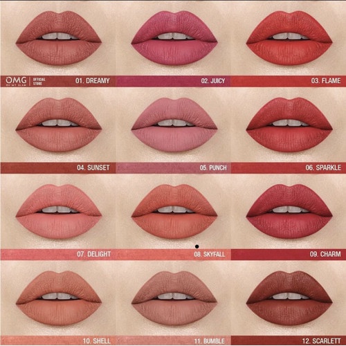 OMG OH MY GLAM Matte Kiss Lip Cream Lipstick Lipstik LIPCREAM ORIGINAL