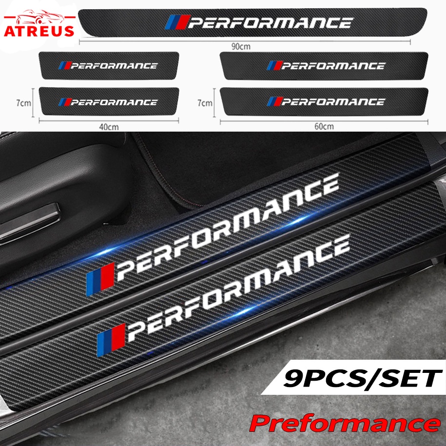 Performance Stiker Strip Carbon Fiber Pelindung Pintu Mobil For BMW E36 E46 E30 E90 F10 F30 E39 E60 X1 E84 F48 F25 X3 E83 X5 F15