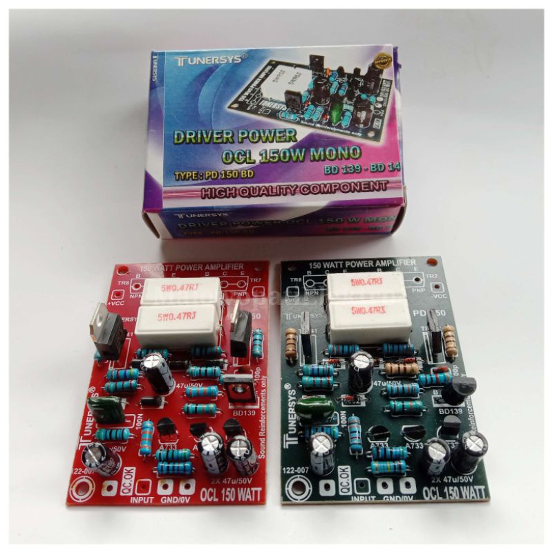 Kit Driver OCL 150 Watt Mono Tunersys Power Amplifier