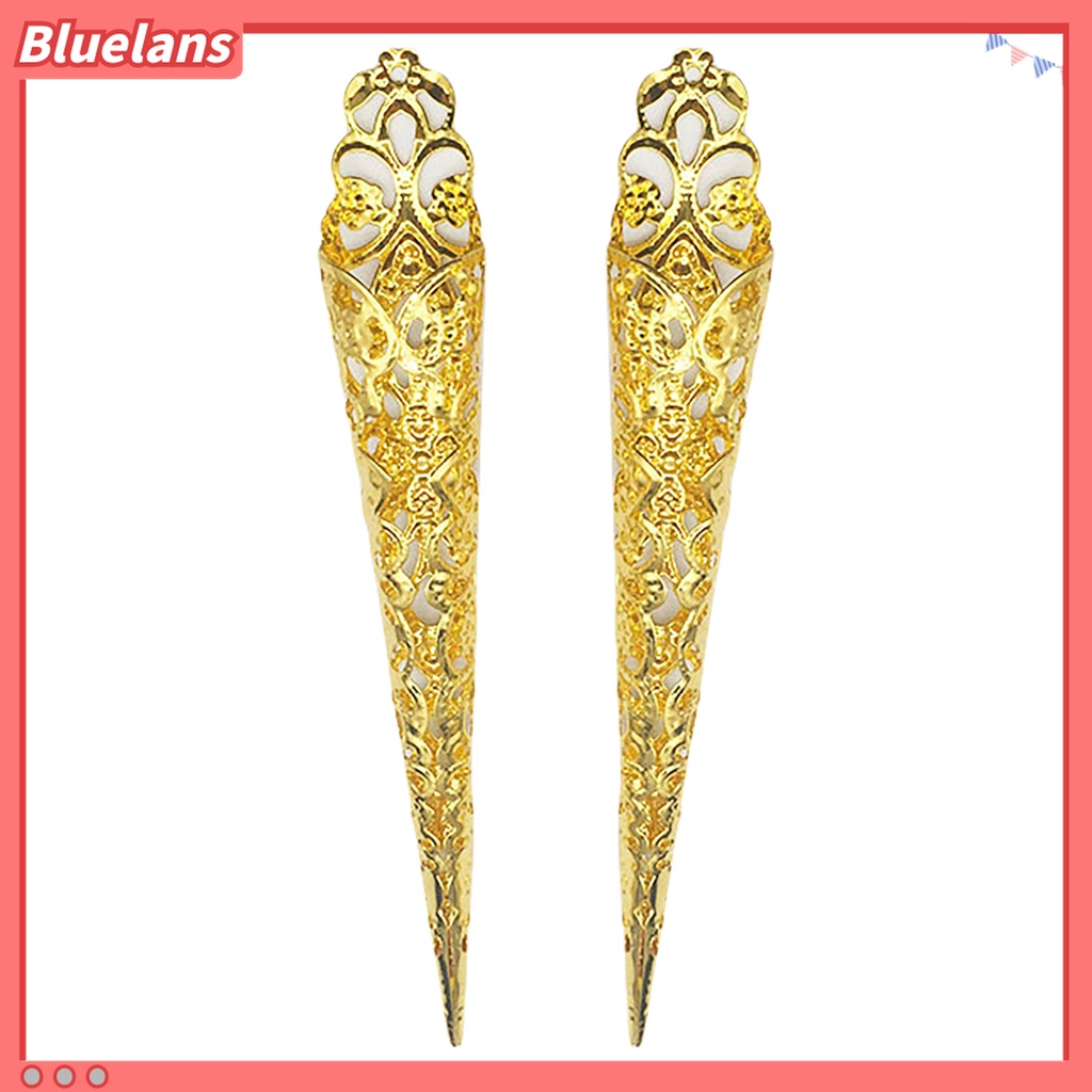 (In Stock) Kacamata Hitam Lensa Warna Warni ♡10 Pcs Kuku Palsu Extension Desain Ratu Kuno Untuk Aksesoris Kostum Cosplay