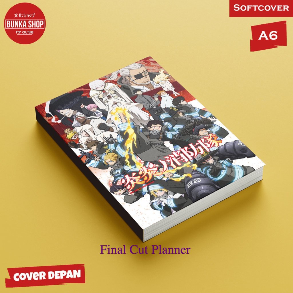 

Pocket Note Fire Force 5 Group Softcover A6 Buku Tulis Catatan Notes Agenda Planner Jurnal .