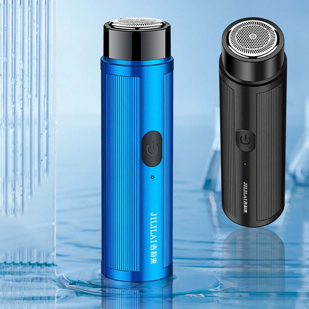 1pc Alat Cukur Pria Elektrik Mini Portable Dengan Charger USB Untuk Travel