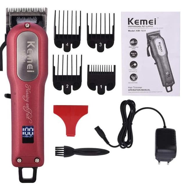 NEW--Alat Mesin Cukur Rambut Original Kemei KM-1031 / Alat Cukur Rambut Elektrik / Mesin Cukur Rambu