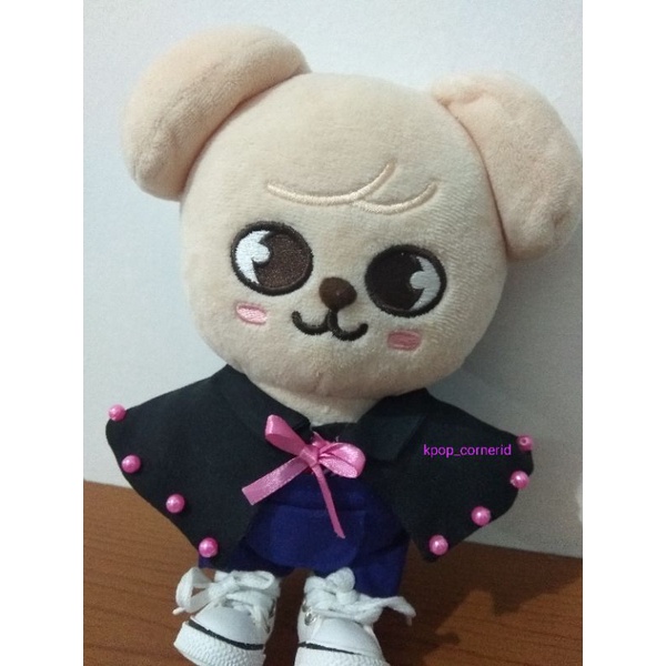 SKZOO Outfit - Black Cape (Jubah Hitam) - StrayKids - Doll Outfit