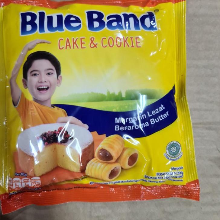 

TrcSs9S3--Mentega Blueband sachet cake and cookies 200 gram / Blue band cookie