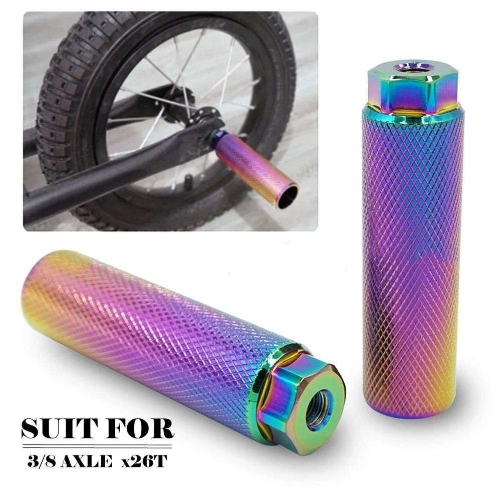 R-FLOWER 2pcs Pedal As Sepeda Anti Slip As Depan Belakang MTB Bike Footrest Lever Cylinder Grip