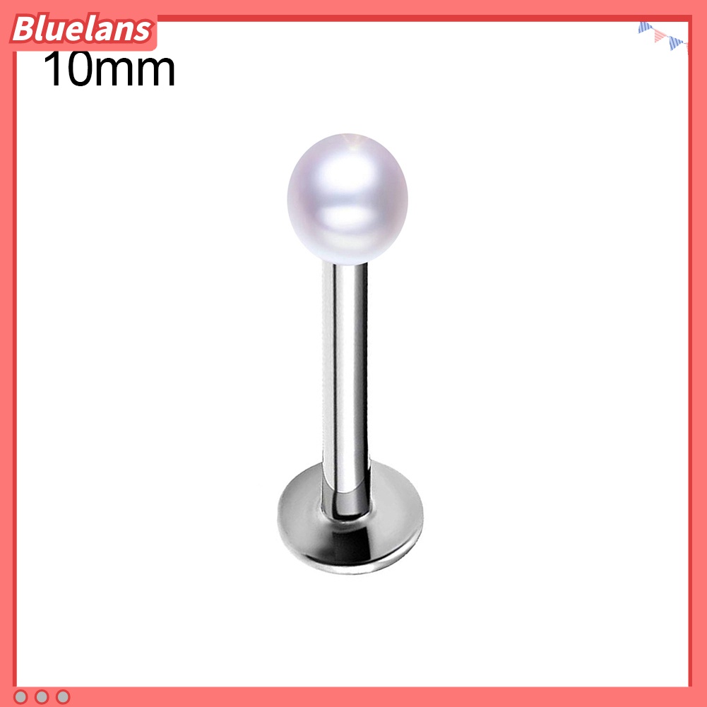 1pc Cincin Tindik Telinga Hidung Bibir Labret Aksen Mutiara Palsu Untuk Unisex