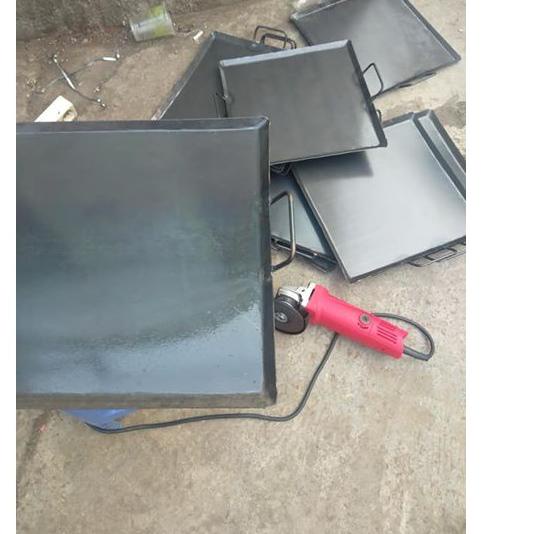 Murah Meriah Alat pemanggang Wajan Roti Bakar dan sosis bakar Baja Bandung Surabaya Kediri Yogyakart