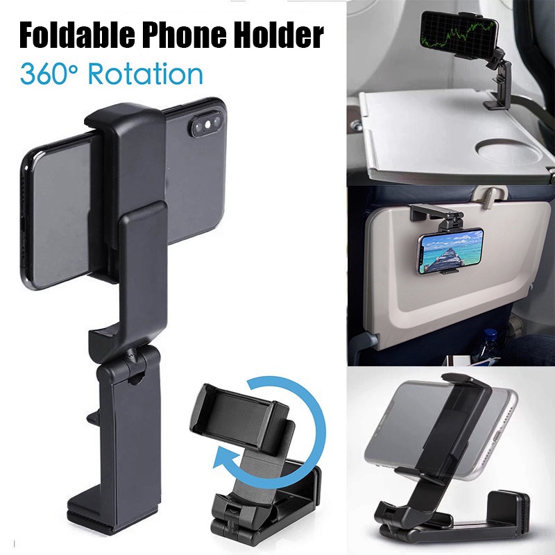 Stand Holder / Dudukan Smartphone Rotasi 360 Derajat Adjustable Untuk Travel° Stand Holder Hp Universal Multifungsi Bisa Dilipat / Berputar