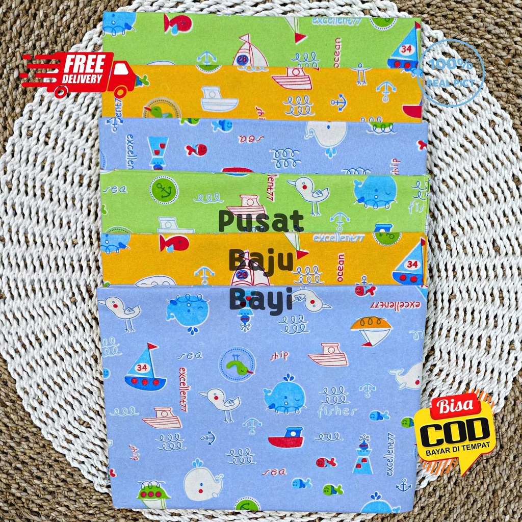 6 pcs Bedong Flanel Jumbo Merk SNI Excellent 77