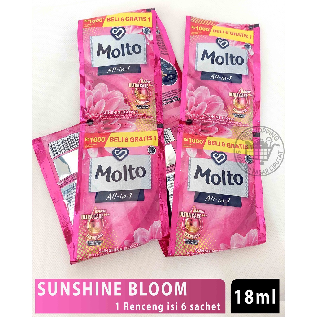 MOLTO SACHET 18ml 1 RENCENG (6+1 sachet)