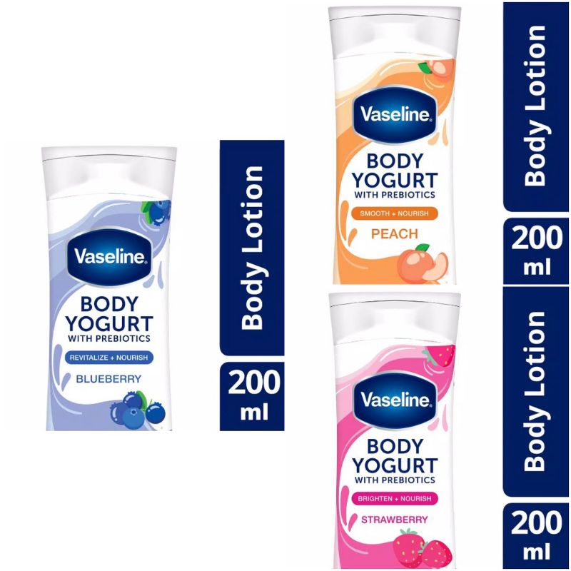 Vaseline Super Food Skin Serum/ Vaseline Yogurt Isi 200 Ml Original~Berkualitas