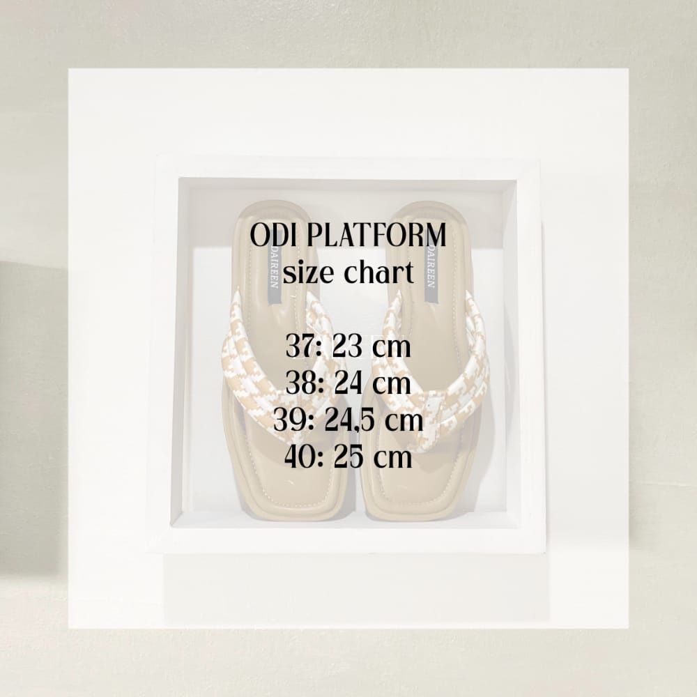 Dinda sandal wanita platform Odie kekinian model terbaru 2022 warna coksu Salem dan hitam ukuran 37-40