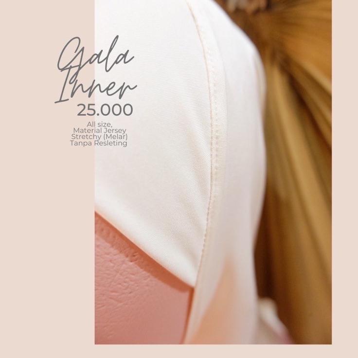 Pasti Terkini KAADESHA | INNER | GALA INNER HIJAB TERNYAMAN TANPA CEPOL