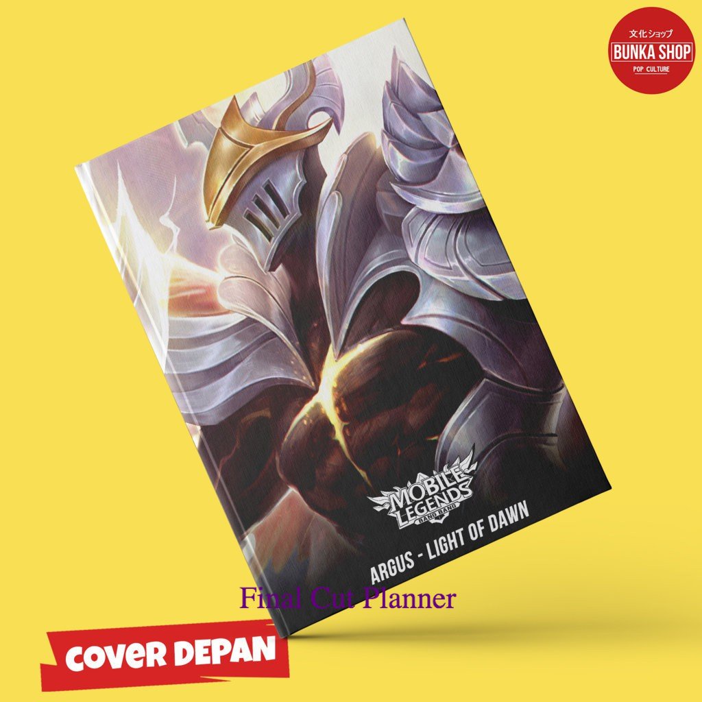 

Note Book Game Mobile Legends Argus Light of Dawn Hardcover A5 Buku Catatan Buku Tulis Murah .