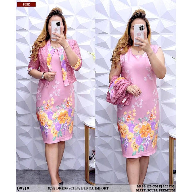 8292 dress rompi scuba