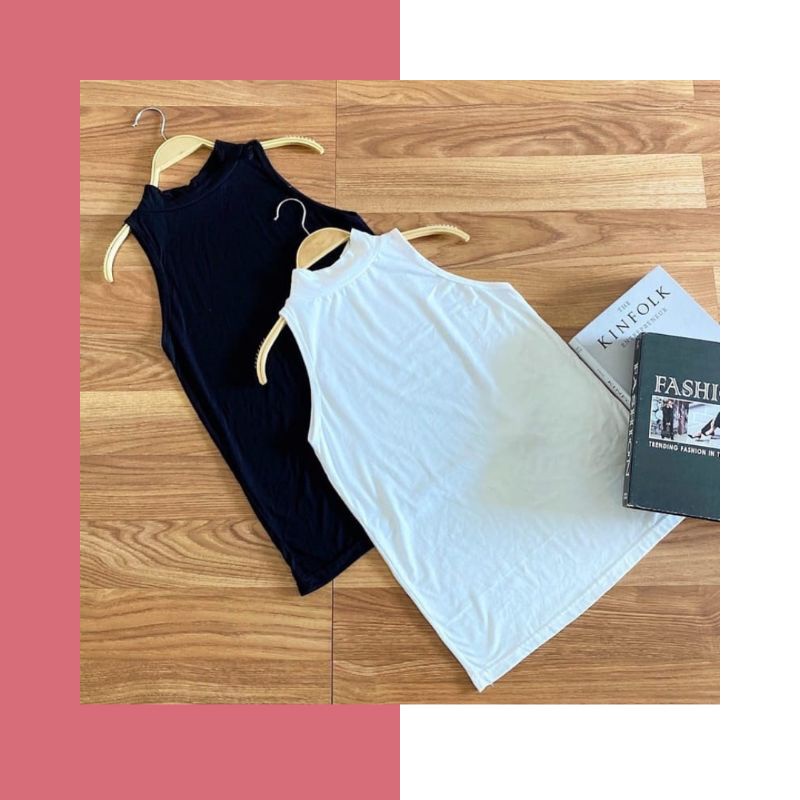 INNER TANKTOP JERSEY / MANSET TANKTOP TURTLE NECK JERSEY